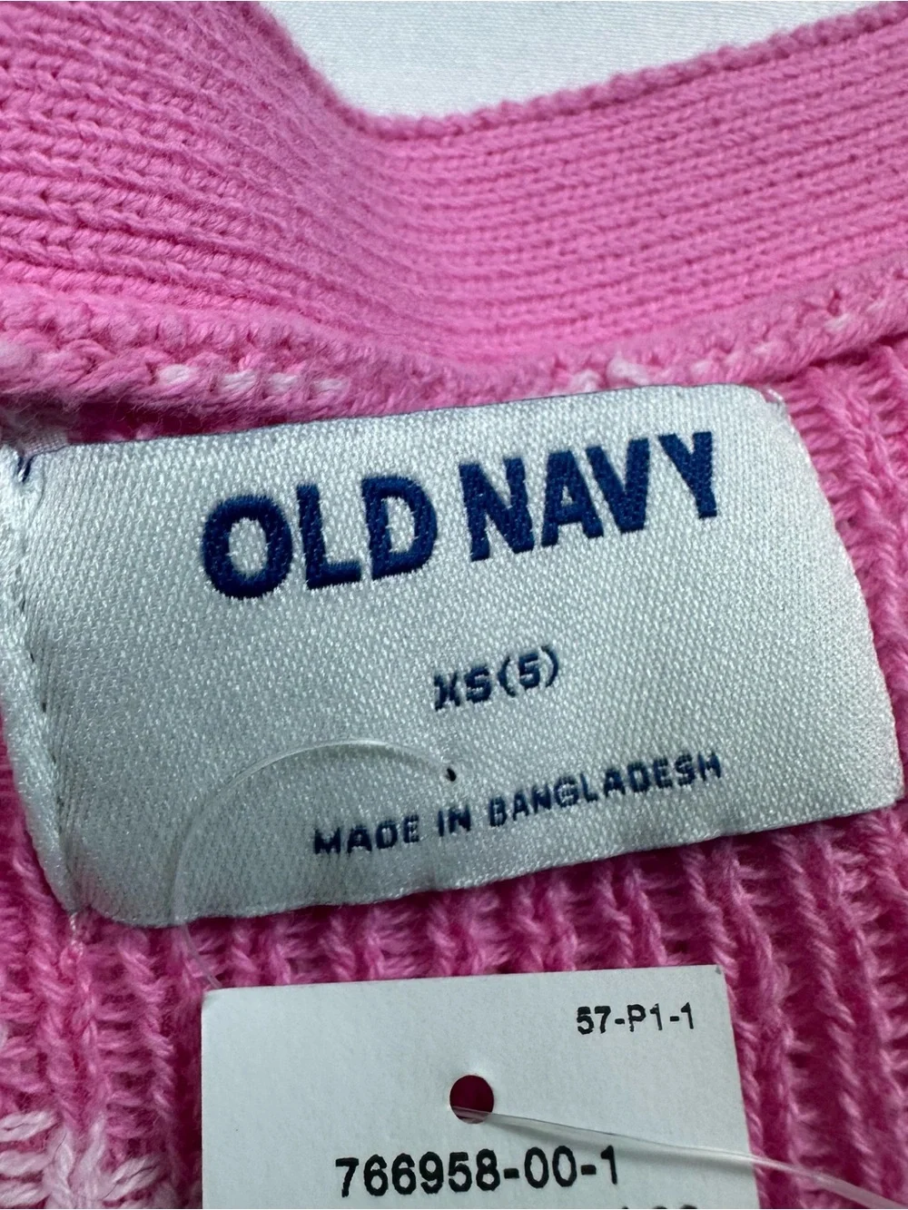 NWT Old Navy Pink Geometric Print Button-Front Cardigan Sweater Girls XS (5)